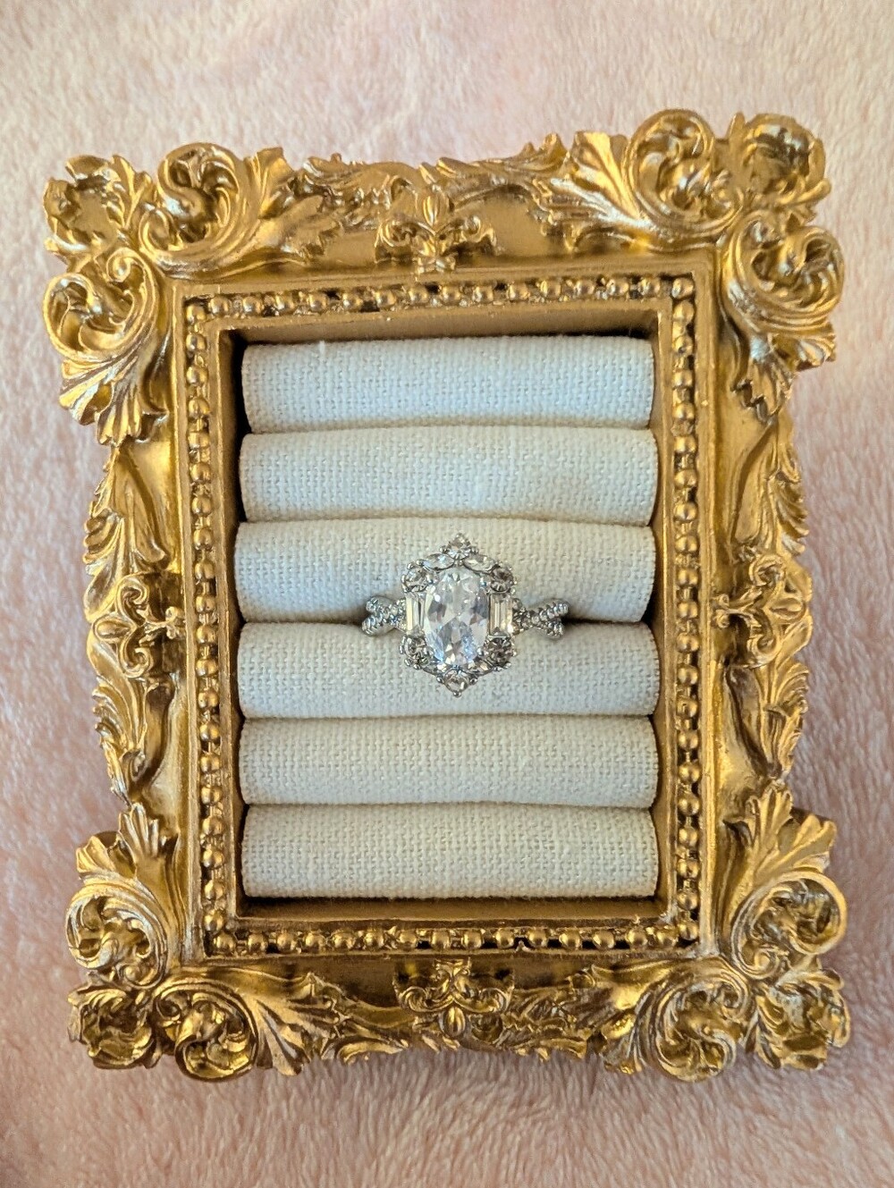 2 Ct Moissanite & Sterling Silver Engagement Cocktail Ring Size 8